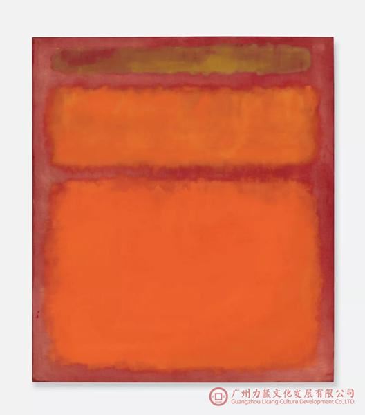 马克·罗斯科的作品《橘色，红色，黄色》曾于2012年